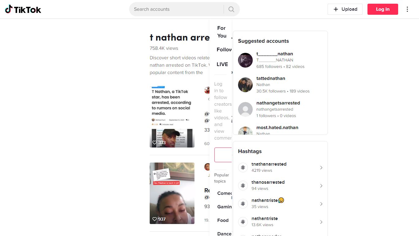 Discover t nathan arrested 's popular videos | TikTok